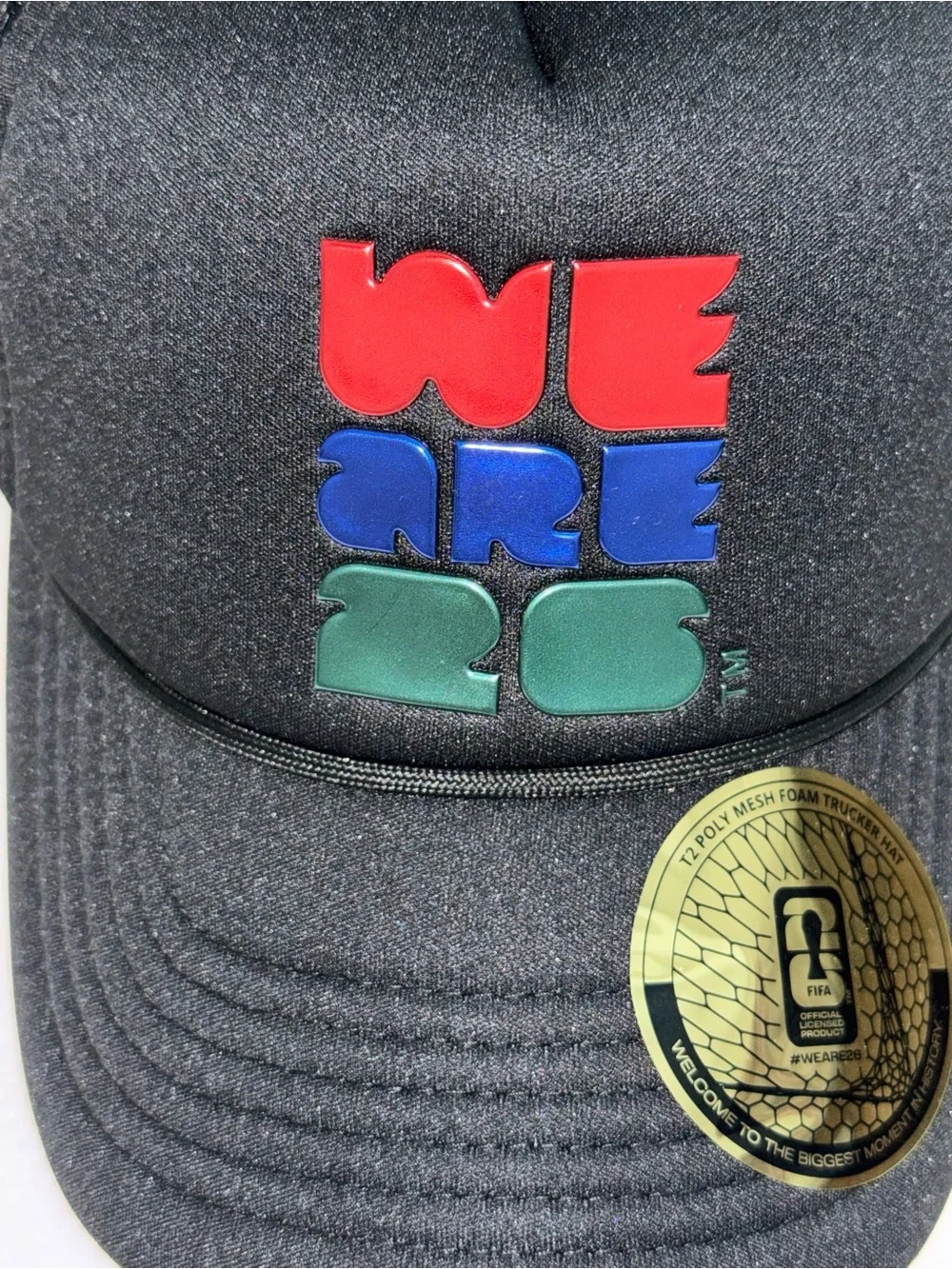 FIFA World Cup “WE ARE 26” 26 T2 Foam Trucker Stacked Slogan - Black